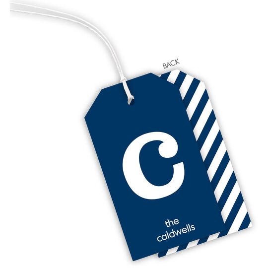 Navy and White Hanging Gift Tags